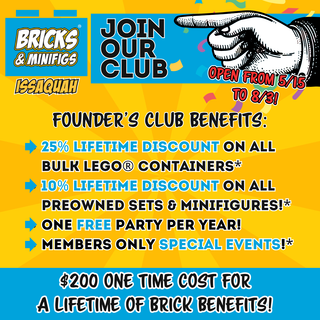 Bricks & Minifigs Issaquah Founder's Club Membership