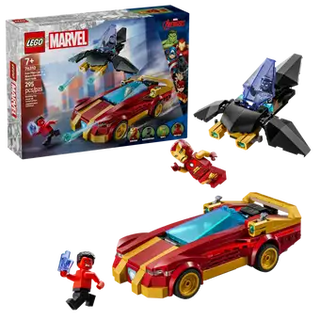 76310 Iron Man Car & Black Panther vs. Red Hulk