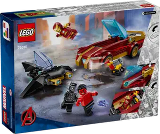 76310 Iron Man Car & Black Panther vs. Red Hulk