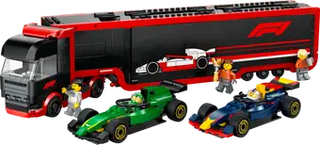 60445 F1® Truck with RB20 & AMR24 F1® Cars