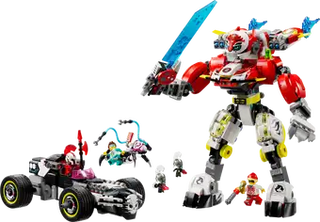 71497 Cooper's Tiger Mech & Zero's Hot Rod Car